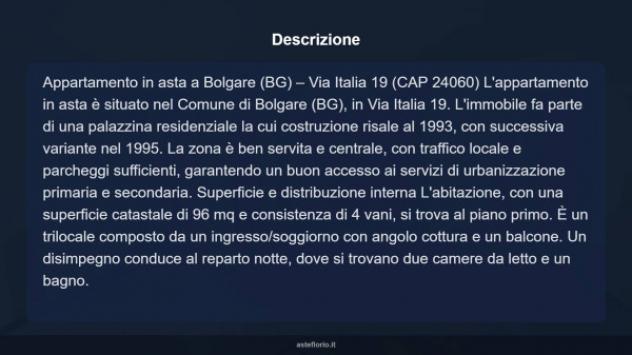 Immobile in asta di 96 m², box auto doppio in vendita a Bolgare - Foto 9