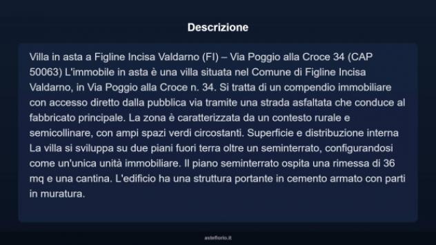 Immobile in asta di 356 m², box auto in vendita a Figline e Incisa Valdarno - Foto 13