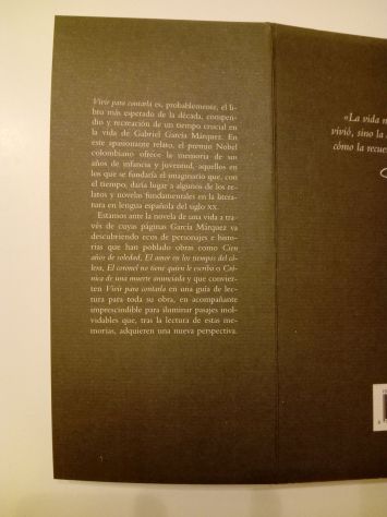 VIVIR PARA CONTARLA - Gabriel Garcia Marquez - Foto 3