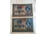 Cartamoneta 1000 e 10000 Corone austriache