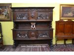 Credenza doppio corpo del XX secolo stile Neorinascimentale