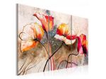 Dipinto Fiorito Arredalacasa Cm.120x80 (3 Parti Da Cm. 40x80)