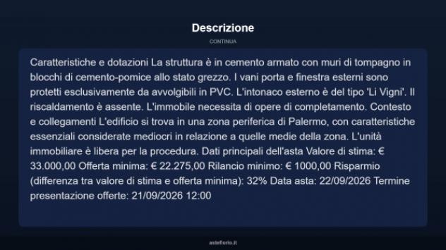 Immobile in asta di 197 m² in vendita a Palermo - Foto 9