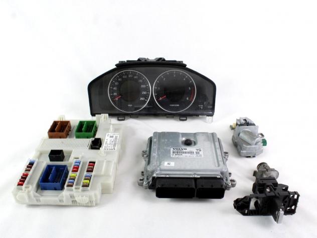 31336983 KIT ACCENSIONE AVVIAMENTO VOLVO XC60 2.0 D 120KW 6M 5P (2012) RICAMBIO USATO CENTRALINA MOTORE, QUADRO STRUMENTI, BLOCCHETTI CON CHIAVE 02810