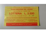 BIGLIETTO DELLA LOTTERIA DI TERRANEGRA LEGNAGO VERONA 1989 - IN FDS -