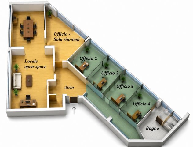 Corso 3 Novembre - Ampio ufficio di 200 mq - Foto 2