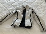 Giacca moto AXO in pelle bianca