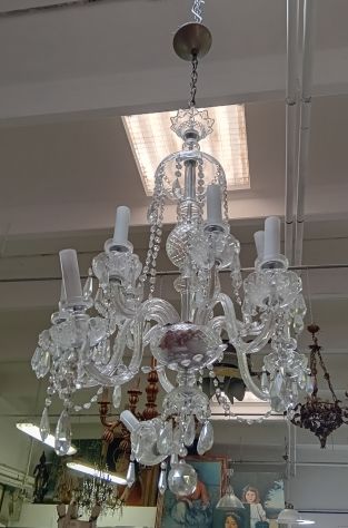 VENDO LOTTO DI LAMPADARI ANTIQUARIATO IN STOCK o SINGOLARMENTE - Foto 7