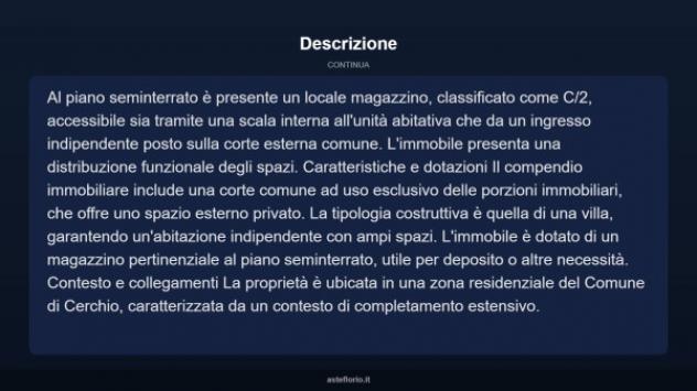 Immobile in asta di 105 m² in vendita a Cerchio - Foto 6