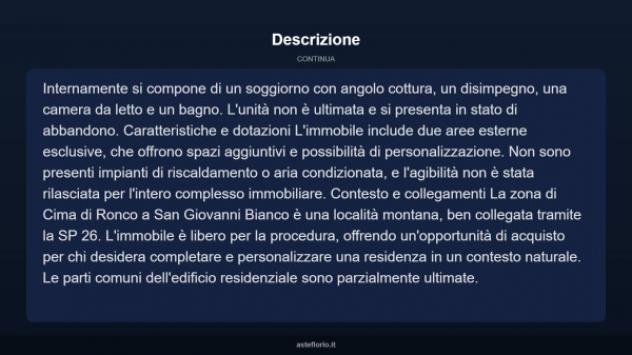Immobile in asta di 41 m² in vendita a San Giovanni Bianco - Foto 11