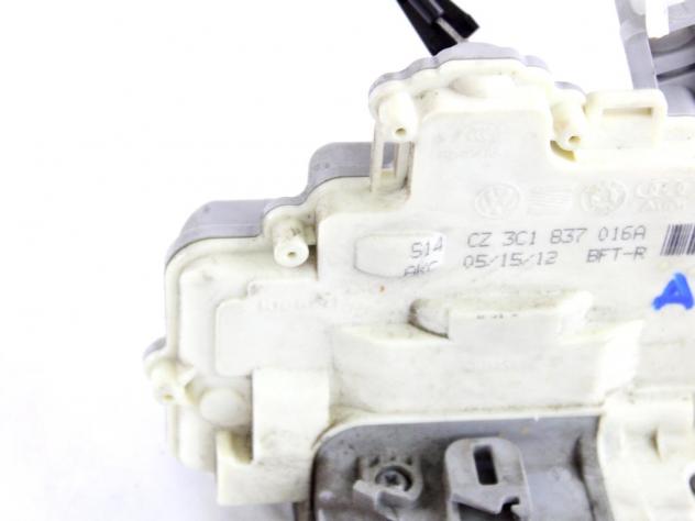 3C1837016B CHIUSURA SERRATURA PORTA ANTERIORE DESTRA VOLKSWAGEN PASSAT SW 1.4 M 110KW AUT 5P (2012) RICAMBIO USATO - Foto 4