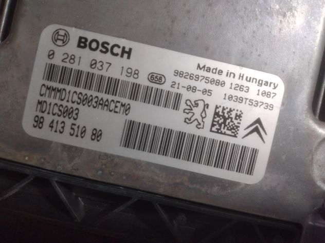 CENTRALINA ORIGINALE MOTORE ECU PEUGEOT 508 2021 0281037198 Centralina motore P - Foto 8
