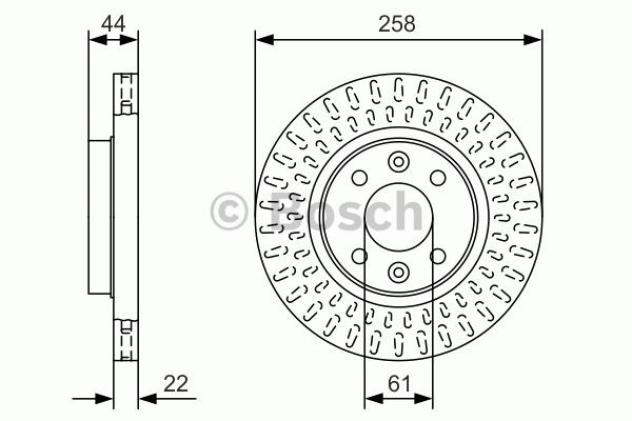 Disco Freno Bosch 0986479A86 Renault, Smart