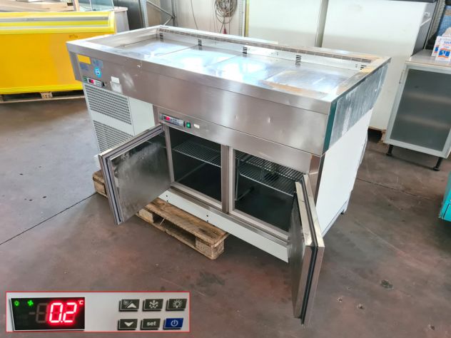 tavolo refrigerato per bevande da bar usato - Foto 2