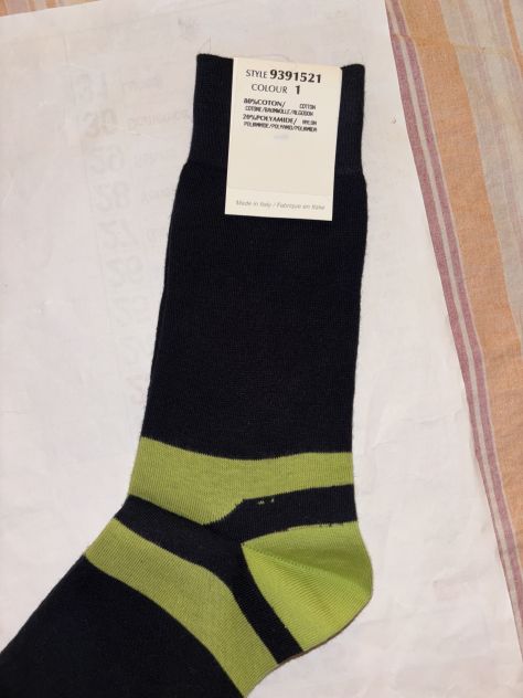 CALZE NUOVE DA UOMO LEGGERE FIRMATE ORIGINALI”KENZO”MADE IN ITALY IN COTONE - Foto 9