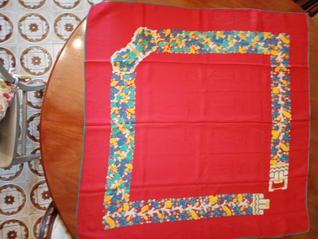 CARTIER foulard donna in seta nuovo ORIGINALE con scatola  - dimensioni cm. 85 x - Foto 5