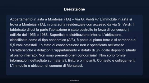 Immobile in asta di 82 m² in vendita a Monteiasi - Foto 3