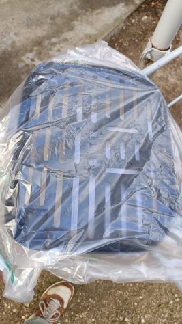 Baule case bauletto posteriore nero e piastra moto scooter 37 L Faco 898 - Foto 7