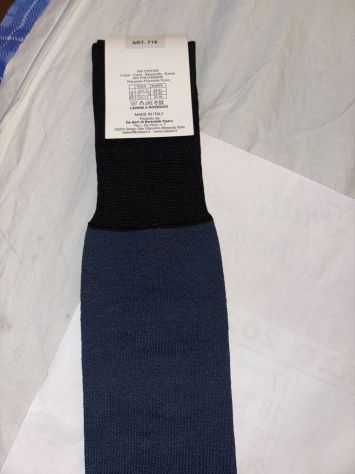 CALZE NUOVE LUNGHE FINO AL GINOCCHIO UOMO IN COTONE FILO SCOZIA MADE IN ITALY - Foto 7