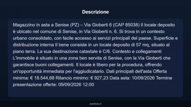 Immobile in asta di 57 m² in vendita a Senise - Foto 3