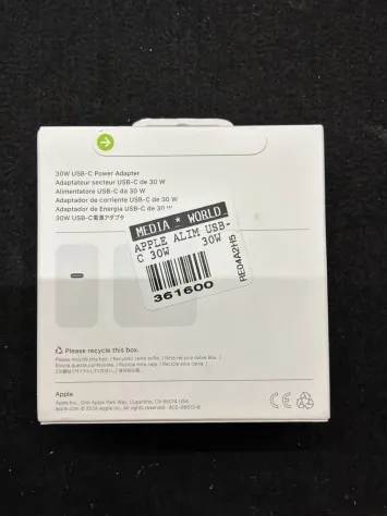 Apple Alimentatore USB?C 30W ricarica veloce 1 porta bianco MW2G3ZM/A - Foto 4