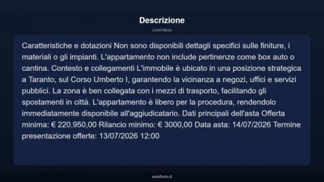 Immobile in asta di 235 m² con più di 5 locali in vendita a Taranto - Foto 10