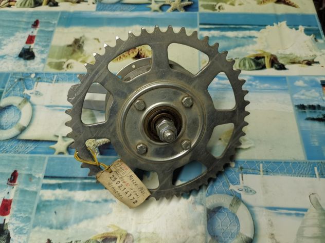 Mozzo hub acciaio portaceppi asse ruota posteriore 90 coni Grimeca BG 250214172 - Foto 3
