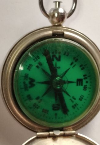BUSSOLA TASCABILE VINTAGE CON SCATOLO FABBRICAZIONE GIAPPONESE - Foto 8