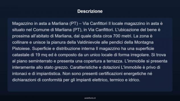 Immobile in asta di 19 m² in vendita a Marliana - Foto 3