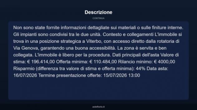 Immobile in asta di 181 m² in vendita a Viterbo - Foto 6
