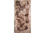 Foulard donna Marrone Fiori