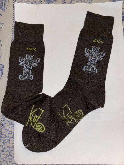 1 PAIO DI CALZE NUOVE DA UOMO FIRMATE ORIGINALI KENZO,MADE IN ITALY,NUMERO 42-44 - Foto 9