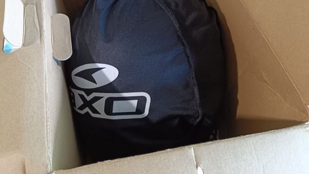 Casco modulare scooter moto grigio argento Axo Flip Silver tg. XL - Foto 6