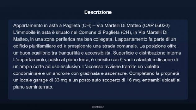 Immobile in asta di 90 m² con più di 5 locali e box auto in vendita a Paglieta - Foto 3