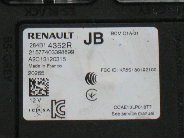 0281036522 KIT ECU CLIO CAPTUR MEGANE MD1CS006 237104329S 284B14352R - Foto 4