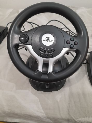 Volante e Pedaliera Multiformato i-need PSX/PC - Foto 4