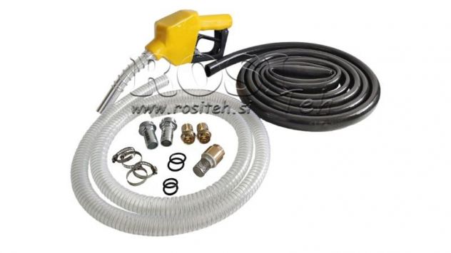 -POMPA GASOLIO 600W 40 l/min CON MANOMETRO E PISTOLA EROGATRICE - Foto 3