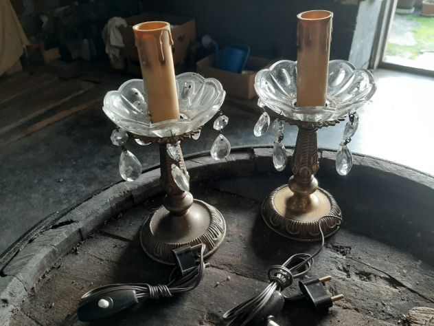ABAT-JOUR ANTICHE CON CRISTALLI PENDENTI - Foto 2