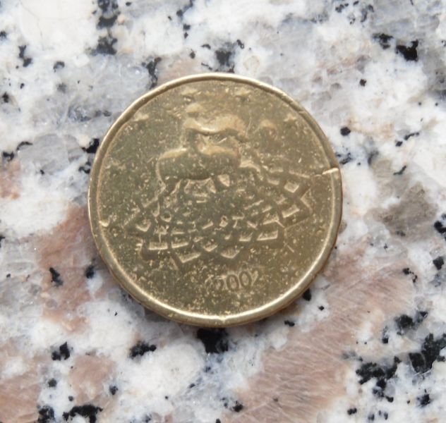 50 CENTESIMI D' EURO DEL 2002 ITALIA CON DIFETTO DI CONIO - - Foto 3