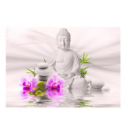 Fotomurale Adesivo Con Buddha Bianco Arredalacasa - Foto 2
