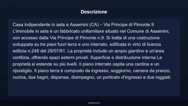 Immobile in asta di 75 m² con più di 5 locali in vendita a Assemini - Foto 10