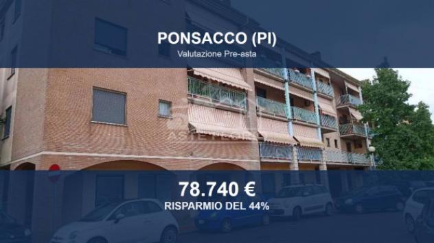 Immobile in asta di 107 m² con più di 5 locali e box auto doppio in vendita a Ponsacco