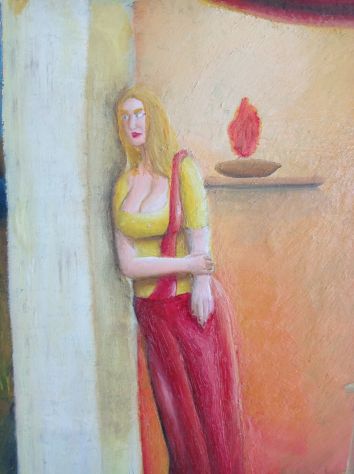 Incontro con Maria Maddalena -olio su tela -50x70cm - Foto 2