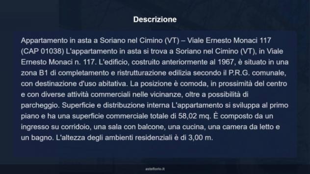 Immobile in asta di 58 m² in vendita a Soriano nel Cimino - Foto 18