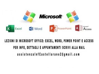 Lezioni di Microsoft Office: Excel, Word, PowerPoint, Access