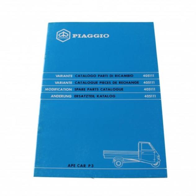 Variante catalogo parti di ricambio Piaggio Ape Car P3