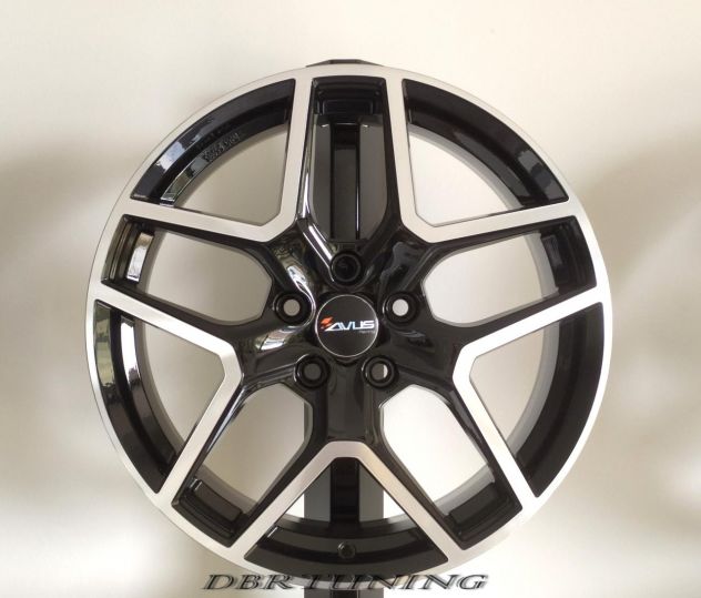Cerchi lega 18 AVUS AC-519 Black Polish JEEP FORD FIAT ALFA - Foto 3