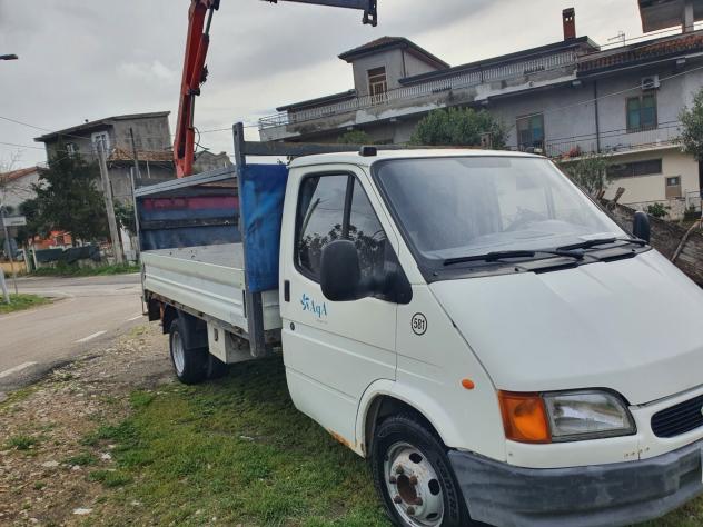 Ford transit gemellato con gru posteriore - Foto 3