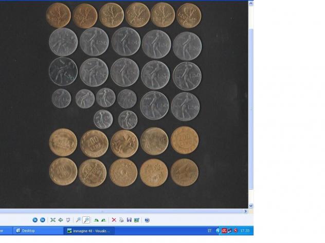 IN LIRE 34 MONETE DA  20-50-50 PICCOLE-200
