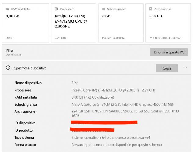 Lenovo E540, Think Pad, processore i7, SSD, batteria NUOVA - Foto 3
